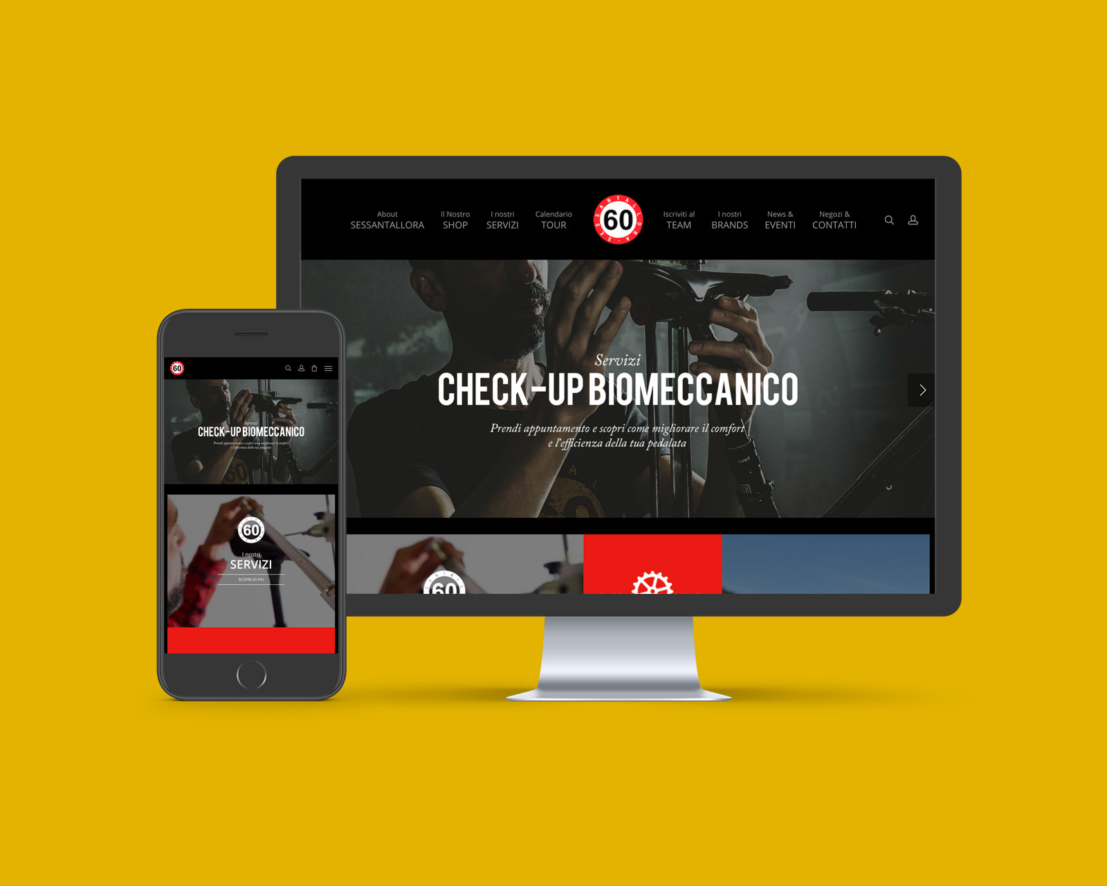 Sessantallora Website - Web Graphic Design